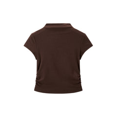 Women's Half Turtleneck Slim Fit T-shirt