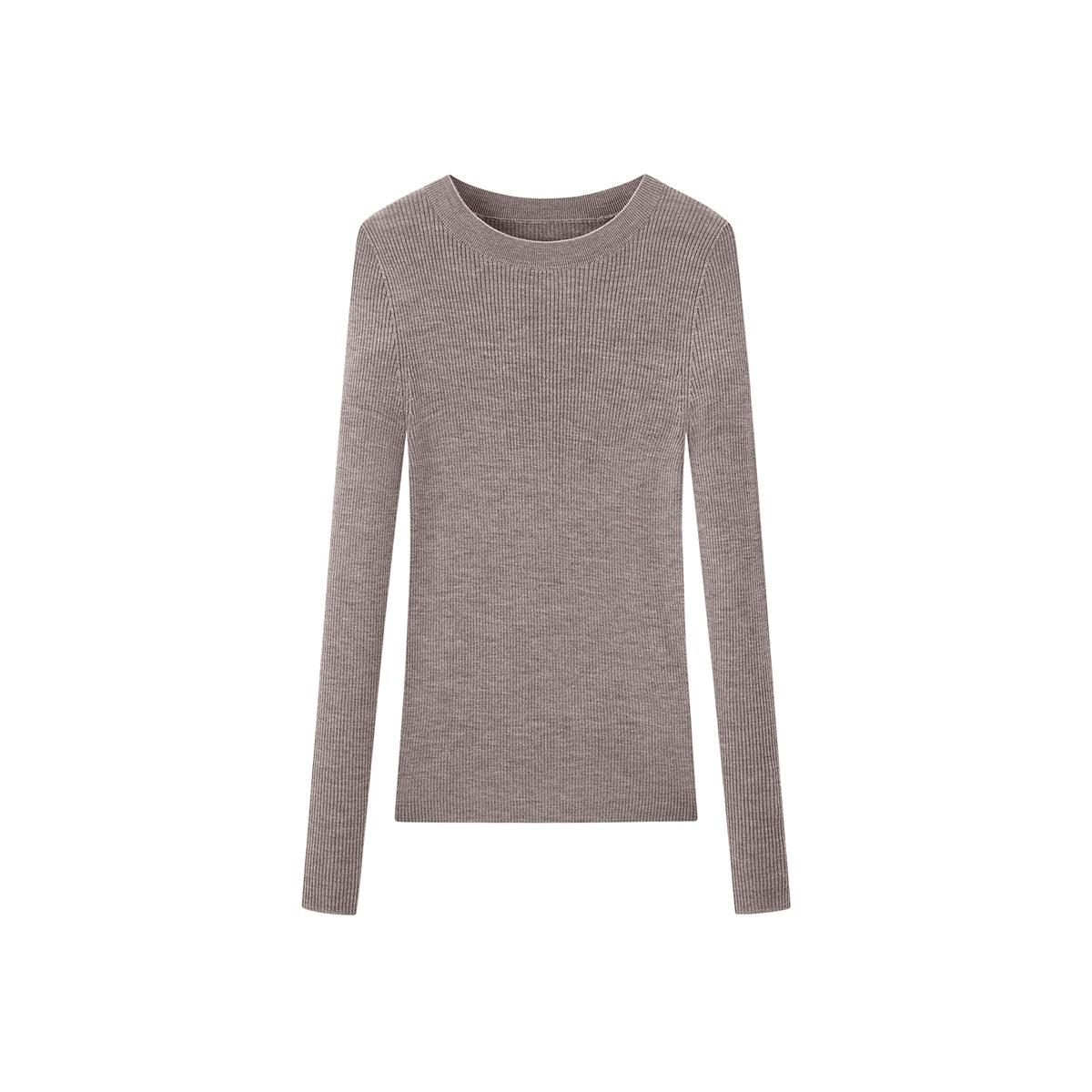 Women's Round Neck Wool Pullover