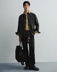 Men's Allover Textured Jacquard Shirt