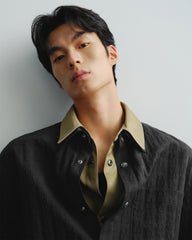 Men's Allover Textured Jacquard Shirt