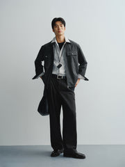 Men's Loose-Fit Faux Suede Jacket