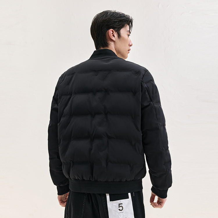 Men's Zip Baseball Puffer Jacket