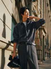 Men's Oil-Paint Gradient Textured Shirt