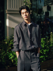 Men's Oil-Paint Gradient Textured Shirt