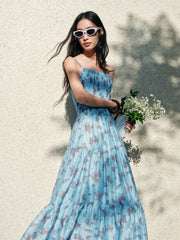 Women's Resort-Style Floral Slip Dress