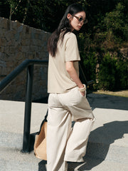 Women's Linen-Blend Graphic T-Shirt