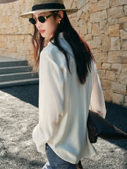 Women's Linen-Blend Long-Sleeve Shirt