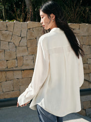 Women's Linen-Blend Long-Sleeve Shirt