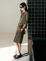 Women's Halter-Neck Layered-Look Knit Top