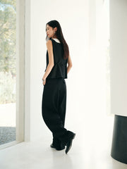 Women's Barrel-Leg Tailored Trousers