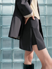 Women's A-Line Mini Skirt with Detachable Belt