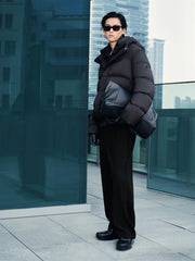 Men's Infrared Thermal Hooded Goose Down Jacket