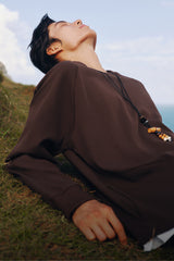 Men's Textured Waffle Knit Sweatshirt