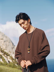 Men's Textured Waffle Knit Sweatshirt