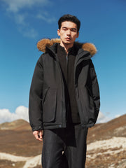 Men's Outdoor Durable Warm Solid Down Jacket