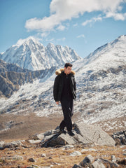Men's Outdoor Durable Warm Solid Down Jacket