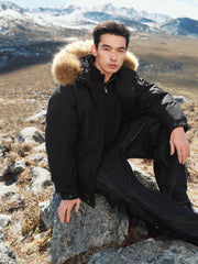 Men's Outdoor Durable Warm Solid Down Jacket