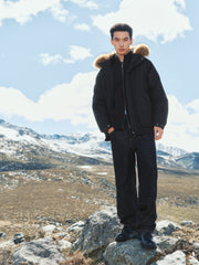 Men's Outdoor Durable Warm Solid Down Jacket