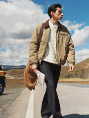 Men's Utility-Style 90% White Duck Down Jacket