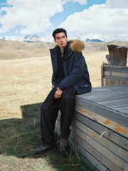 Men's Outdoor Durable Warm Solid Down Jacket