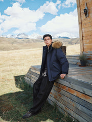 Men's Outdoor Durable Warm Solid Down Jacket