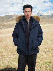 Men's Outdoor Durable Warm Solid Down Jacket