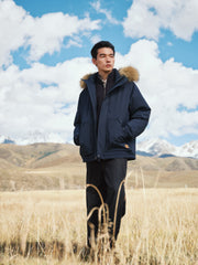 Men's Outdoor Durable Warm Solid Down Jacket
