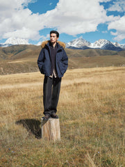 Men's Outdoor Durable Warm Solid Down Jacket