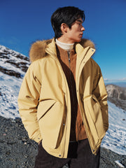 Men's Outdoor Durable Warm Solid Down Jacket