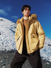 Men's Outdoor Durable Warm Solid Down Jacket