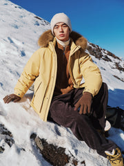 Men's Outdoor Durable Warm Solid Down Jacket