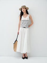 Women's Slim-Fit Striped Knit Tank  [Available only in China]