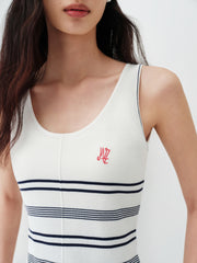 Women's Slim-Fit Striped Knit Tank  [Available only in China]