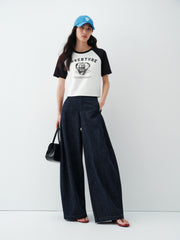 Women's Contrast Graphic T-Shirt