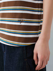 Women's Vintage Contrast Stripe T-Shirt