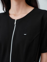 Women's Slim-Fit Paneled Mini Dress