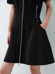 Women's Slim-Fit Paneled Mini Dress