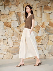 Women's Slim-Fit Contrast Knit Dress