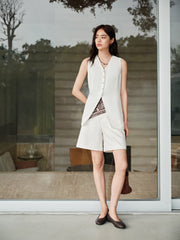 Women's Minimal Vest and Shorts Set