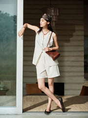 Women's High-Waist Straight Shorts