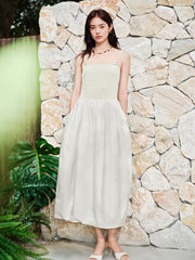 Women's Bodycon Smocked Slip Dress