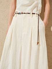 Women's Lyocell High-Waisted Wide-Leg Pants