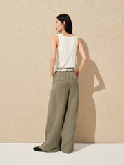 Women's Modal Blend Color-Block Button Vest