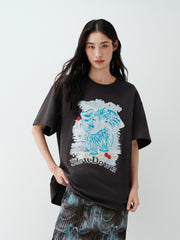 Women's Dumbo Applique Short Sleeve T-Shirt
