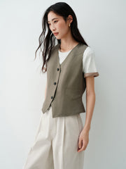 Women's Elegant V-Neck Vest