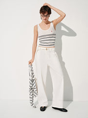 Women's Slim-Fit Striped Knit Tank  [Available only in China]