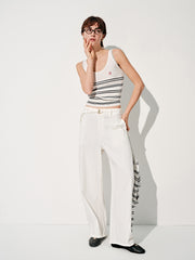 Women's Slim-Fit Striped Knit Tank  [Available only in China]