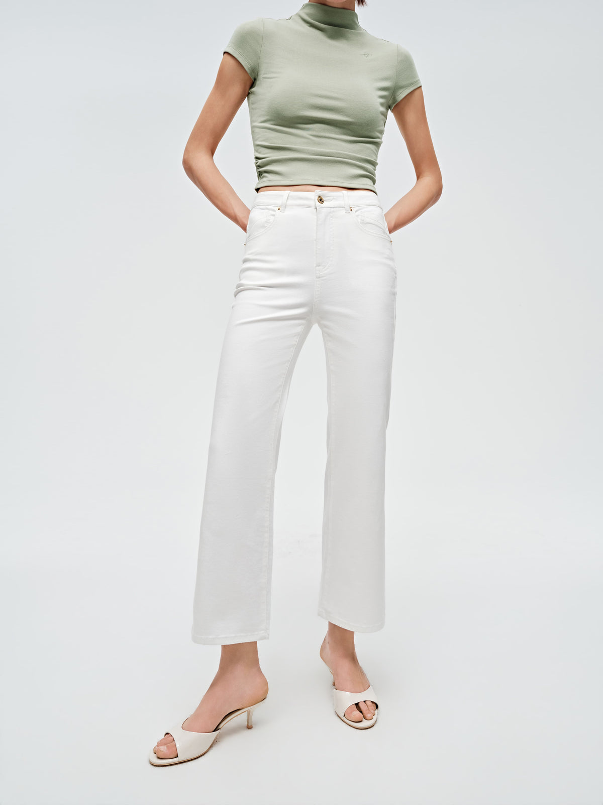 Women's Cropped Cooling Slight-Flare Pants