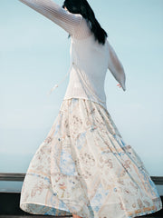 Women's Vacation Layered Maxi Skirt
