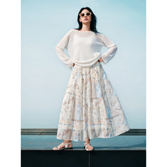 Women's Vacation Layered Maxi Skirt